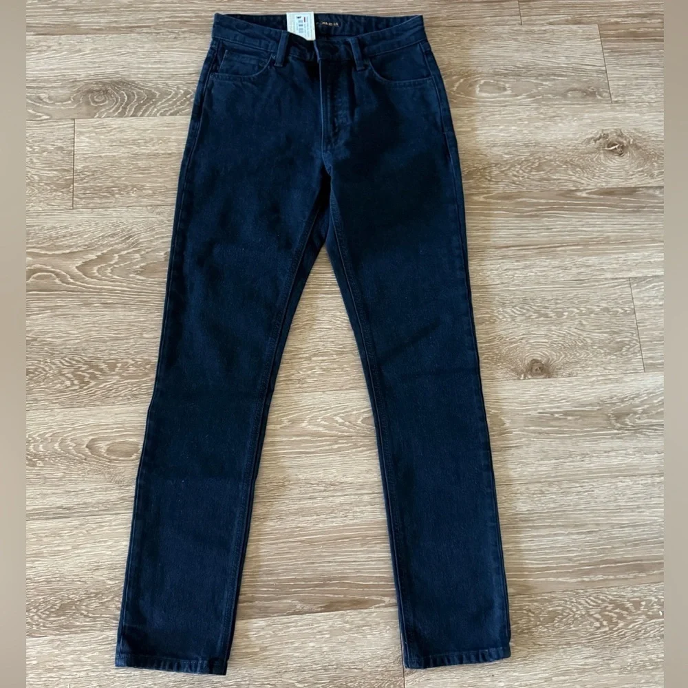 Nudie Jeans Men's Dark Black Skinny Jeans W26 X L30